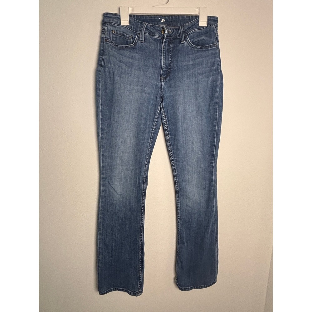 Lee Womens Mid Rise Bootcut Jeans Medium Wash Blue Denim 12 L 1CMBEW7